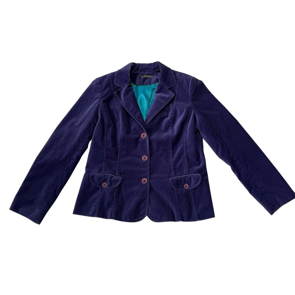 Liz Claiborne Purple Velvet Blazer Women’s Size 14 - Picture 6 of 11